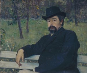 画家ニコライ・アレクサンドロヴィチ・ヤロシェンコの肖像 作： Mikhail Vasilyevich Nesterov