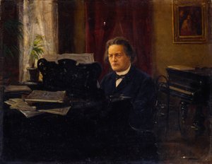 作曲家アントン・ルビンシュタインの肖像、19世紀後半 作： Mikhail Yarovoy