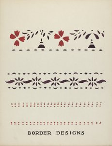 提案されたポートフォリオ「Maine Wall Stencils」のボーダーデザイン