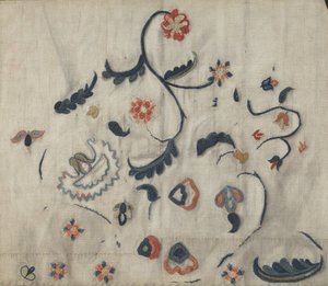 刺繍ペチコート（ディテール） 作： Mildred E. Bent