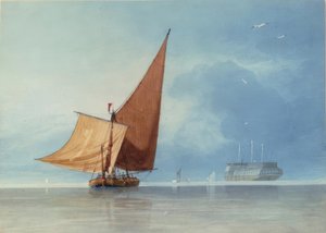 ケント州メドウェイの入口での発送 作： Miles Edmund Cotman