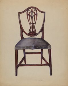 椅子 1936年頃 （紙に水彩、ガッシュ）