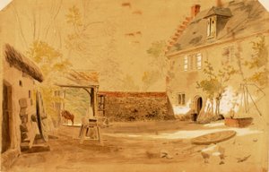 フランス、サン・ヴァレリー修道院 作： Miner Kilbourne Kellogg