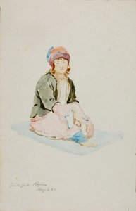 ギリシャの少女巡礼者、1844 年。 作： Miner Kilbourne Kellogg