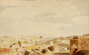 エルサレム、イスラエル、1844年。 作： Miner Kilbourne Kellogg