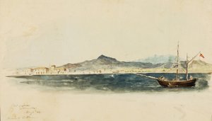 ラルナカ港、1844年。