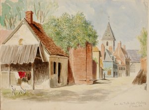 Rue du Puits Sale、サン ヴァレリー、1862 年。 作： Miner Kilbourne Kellogg