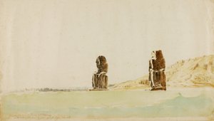Memnon、Thebes、nd の彫像