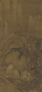 乗務員と乗馬の旅人