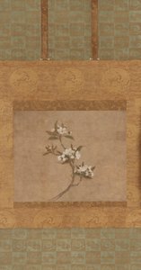 梨の花の枝（紙のインクと色） 作： Ming Dynasty Chinese School