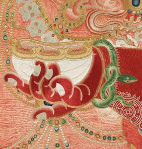 皇室刺繍シルクタンカの詳細