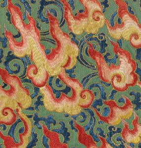 皇室刺繍シルクタンカの詳細
