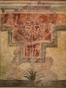 ミノアの作曲。 「ユリのフレスコ画」のパネル 作： Minoan