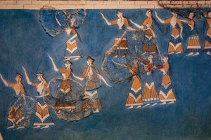 聖なる森とダンスのフレスコ画 作： Minoan