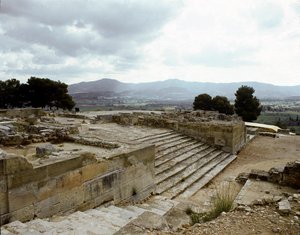 ファイストス遺跡の眺め（紀元前2700～1200年