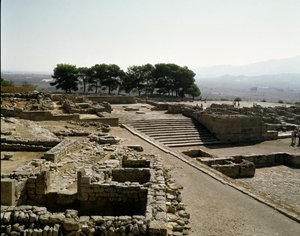 ファイストス遺跡の眺め（紀元前2700～1200年