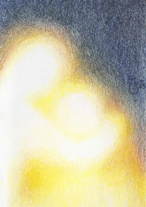 柔らかな抽象的な抱擁 作： 