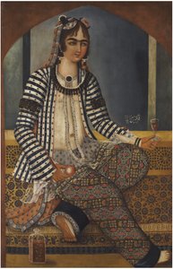 女性の肖像 作： Mirza Baba