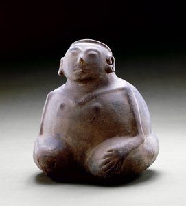 人間の有効な容器、1300-1500（セラミック） 作： Mississippian culture