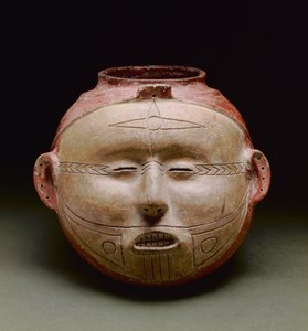 人間の受像器、ミシシッピー州後期、1300-1500（セラミック） 作： Mississippian culture