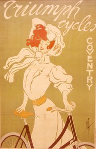 トライアンフの自転車を宣伝するポスター、1907 年 作： Misti