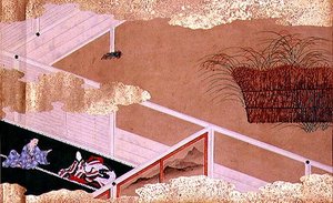 文章物語」（紙にインク、カラー、ゴールド