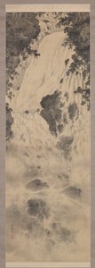 滝 作： Mochizuki Gyokusen