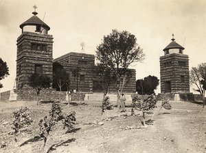 ファシスト時代の帝国建設アビシニアン教会、1936年09月05日（モノクロ写真 作： Modestino Baldinetti