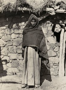 ファシズムの時代に帝国を築く。アッサリとした女性、1936年09月05日（モノクロ写真 作： Modestino Baldinetti