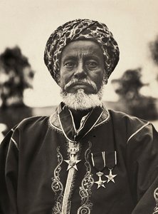ファシズムの時代に帝国を築く：ハバブ族の酋長 1936年09月05日（モノクロ写真