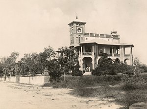 ファシズムの時代に帝国を築く：チェレンの警察署、1936年09月05日（モノクロ写真 作： Modestino Baldinetti