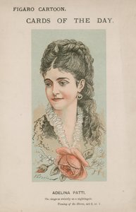 アデリナ・パティ、ナイチンゲールのように優しく歌う 作： Modesto Faustini