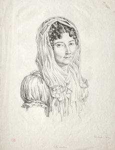 女性の肖像、1819年。 作： Moisbach