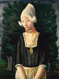 オランダの女（キャンバスに油彩） 作： Moise Kisling