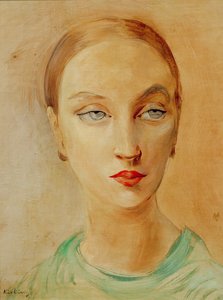 女性の頭 作： Moise Kisling