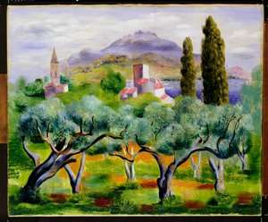 風景、1920年頃 作： Moise Kisling