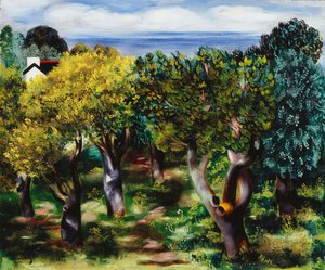 サナリーの風景；サナリーのペイザージュ 作： Moise Kisling
