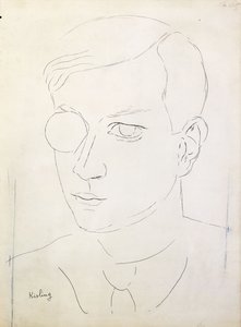 トリスタン・ツァラの肖像；トリスタン・ツァラの肖像 作： Moise Kisling