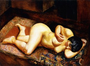 横たわる裸婦