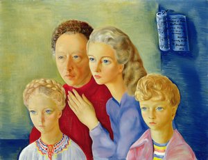 ルービンシュタイン・ファミリー 作： Moise Kisling