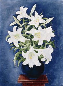 百合の花瓶（Vase de Lys 作： Moise Kisling