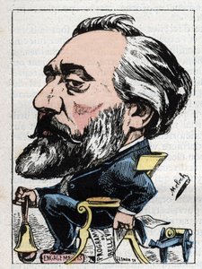 レオン・ガンベッタの肖像（1838-1882）フランスの政治家 作： Moloch