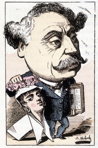 漫画：Alexandre Dumas Fils, by Moloch 作： Moloch