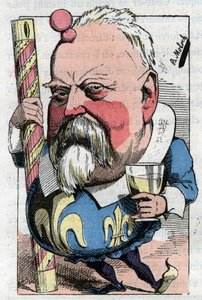 フランスの政治家、ド・ロルゲリ子爵（イポリット・ルイ）の漫画。 作： Moloch