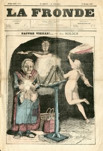 La Fronde (1869-1870) "の表紙、第7号「Satirique en Couleurs」。 作： Moloch