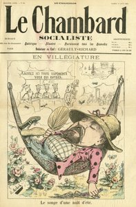 Le Chambard Socialiste の表紙のモロク (1849-1909) のイラスト 作： Moloch