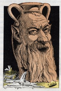フランスの作家、アルフォンス・ジャン＝バティスト（ジャン・バティスト）・カールの肖像（1808～1890年 作： Moloch