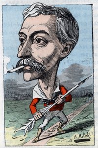 フランスの政治家、エドゥアール・ロックロイ（1838-1913）の肖像。 作： Moloch
