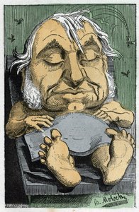 フランスの政治家ユージン・ルーエ（1814-1884）の肖像 作： Moloch