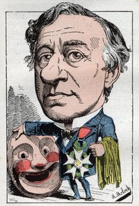フランソワ・ジュール・エドモンド・ゴット（1822～1901）の肖像 フランスの俳優 作： Moloch